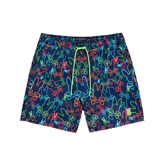 PSYCHO BUNNY B9W531C200-NAVY/MULTI by Psycho Bunny
