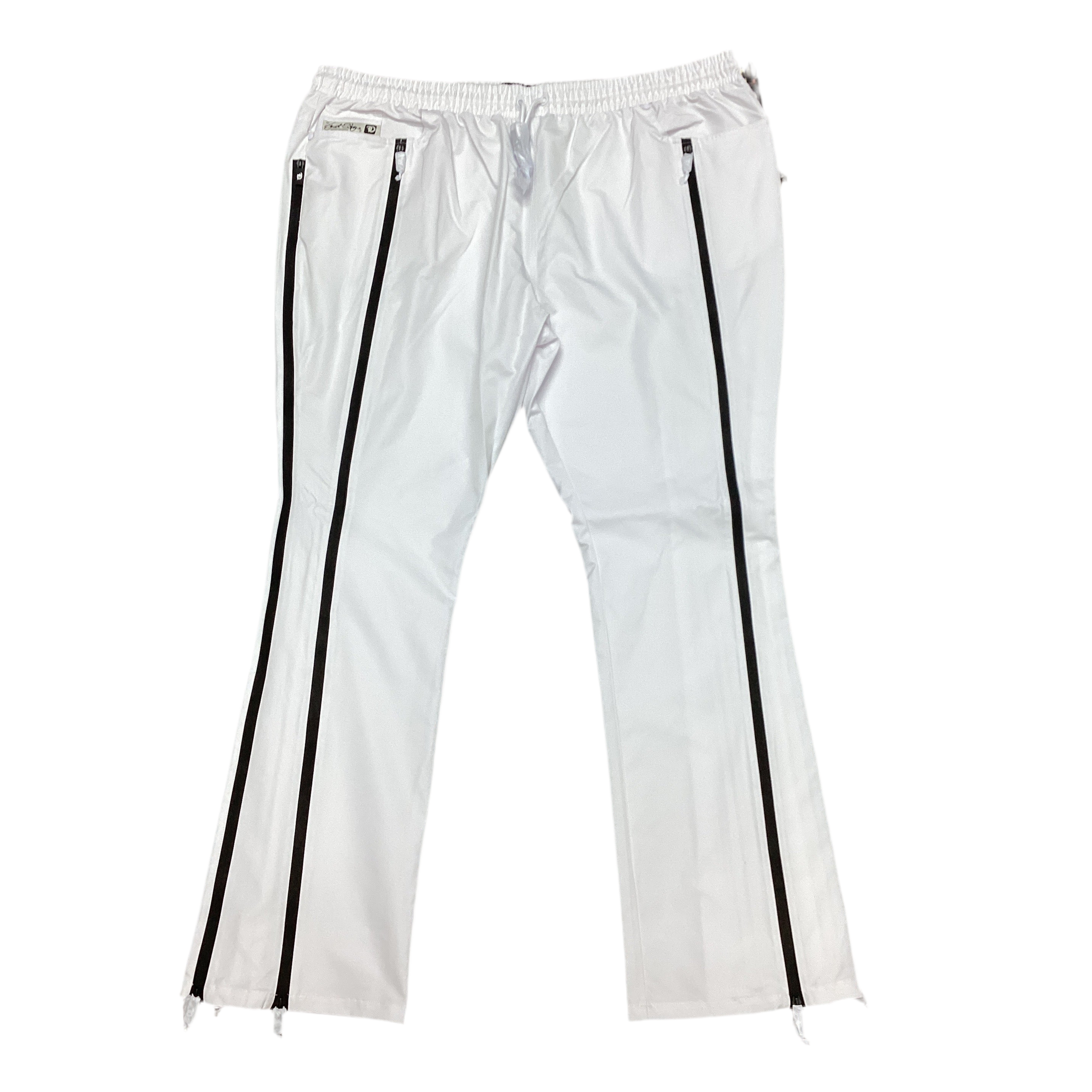 FROST ZERELLY NYLON STACKED PANT-WHITE