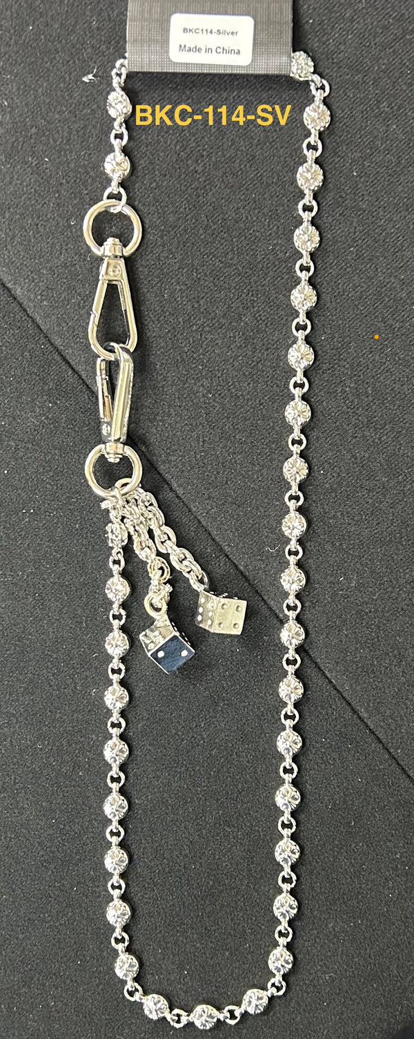 NY JEWELRY BEADED WALLET CHAIN by Ace Watches