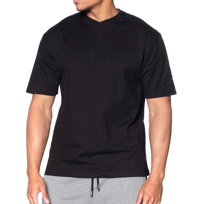 LUXE BT-203-BLACK(V-NECK) by LUXE-T