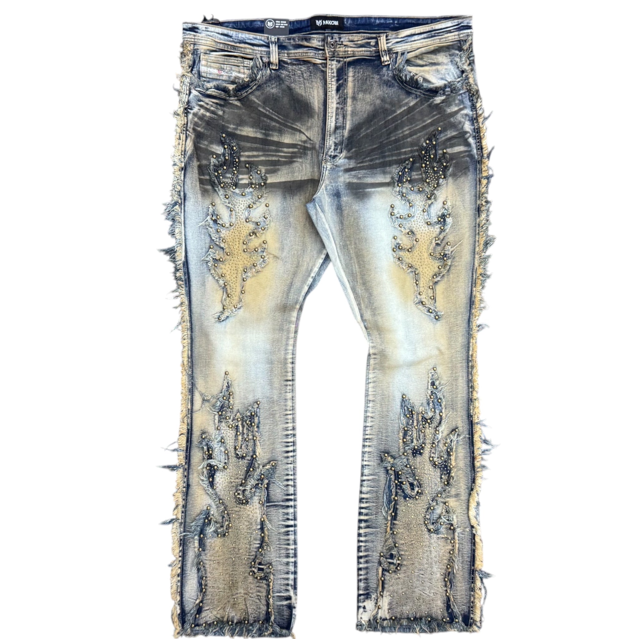 MAKOBI TESORO STACKED JEANS by Makobi