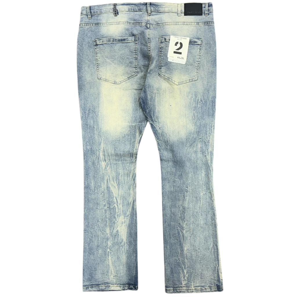 EVOLUTION STACKED RHINESTONE JEAN-ICE TINT