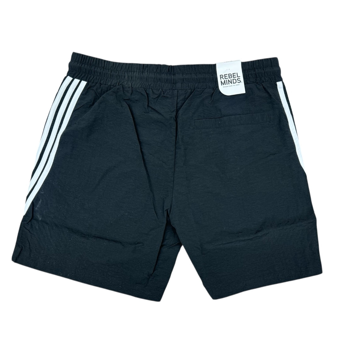 REBEL MINDS NYLON SHORTS-BLACK by Rebel Minds
