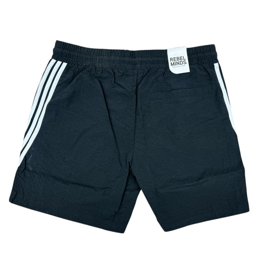 REBEL MINDS NYLON SHORTS-BLACK by Rebel Minds