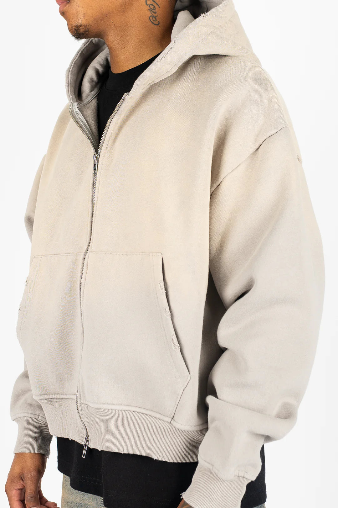 DAY1INE WASHED ZIPUP HOODIE by DAY1NE