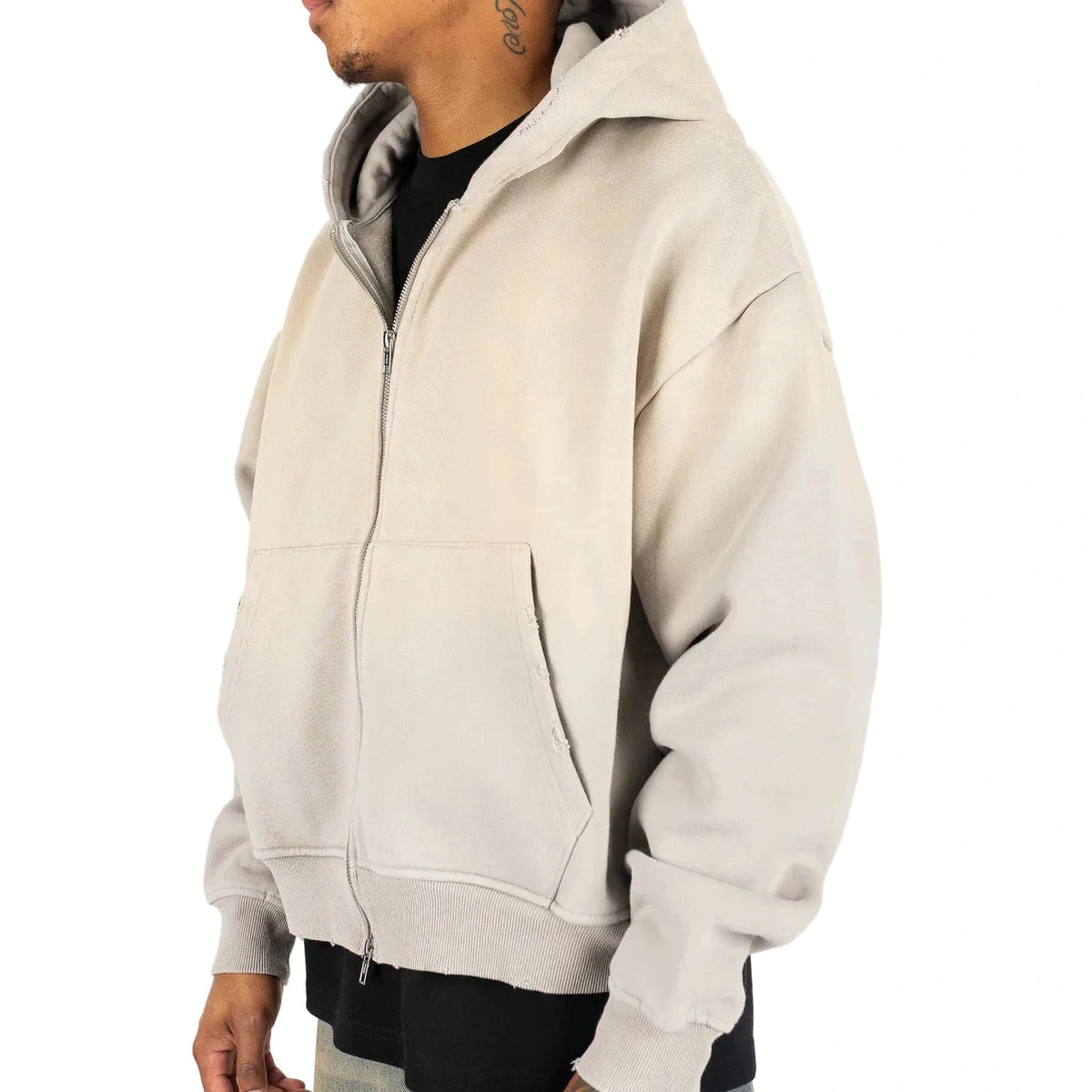 DAY1INE WASHED ZIPUP HOODIE by DAY1NE