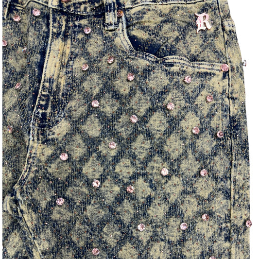 REBEL DIAMOND STACKED JEAN-RUST by REBEL DNMT