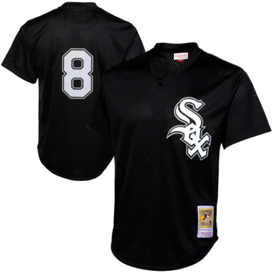 MITCHELL AND NESS 1993 AUTHENTIC BP JERSEY CHICAGO WHITE SOX BO JACKSON by Mitchell and Ness
