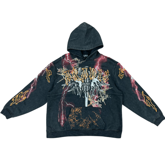 SMOKE RISE OVERSIZE HOODIE-BLACK by SMOKE RISE