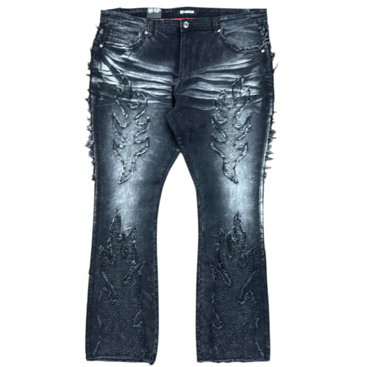 MAKOBI TESORO STACKED JEANS by Makobi
