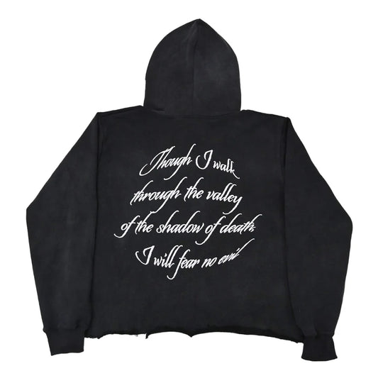 FLY AS ELI FEAR NO EVIL CROPPED HOODIE by FLY AS ELI