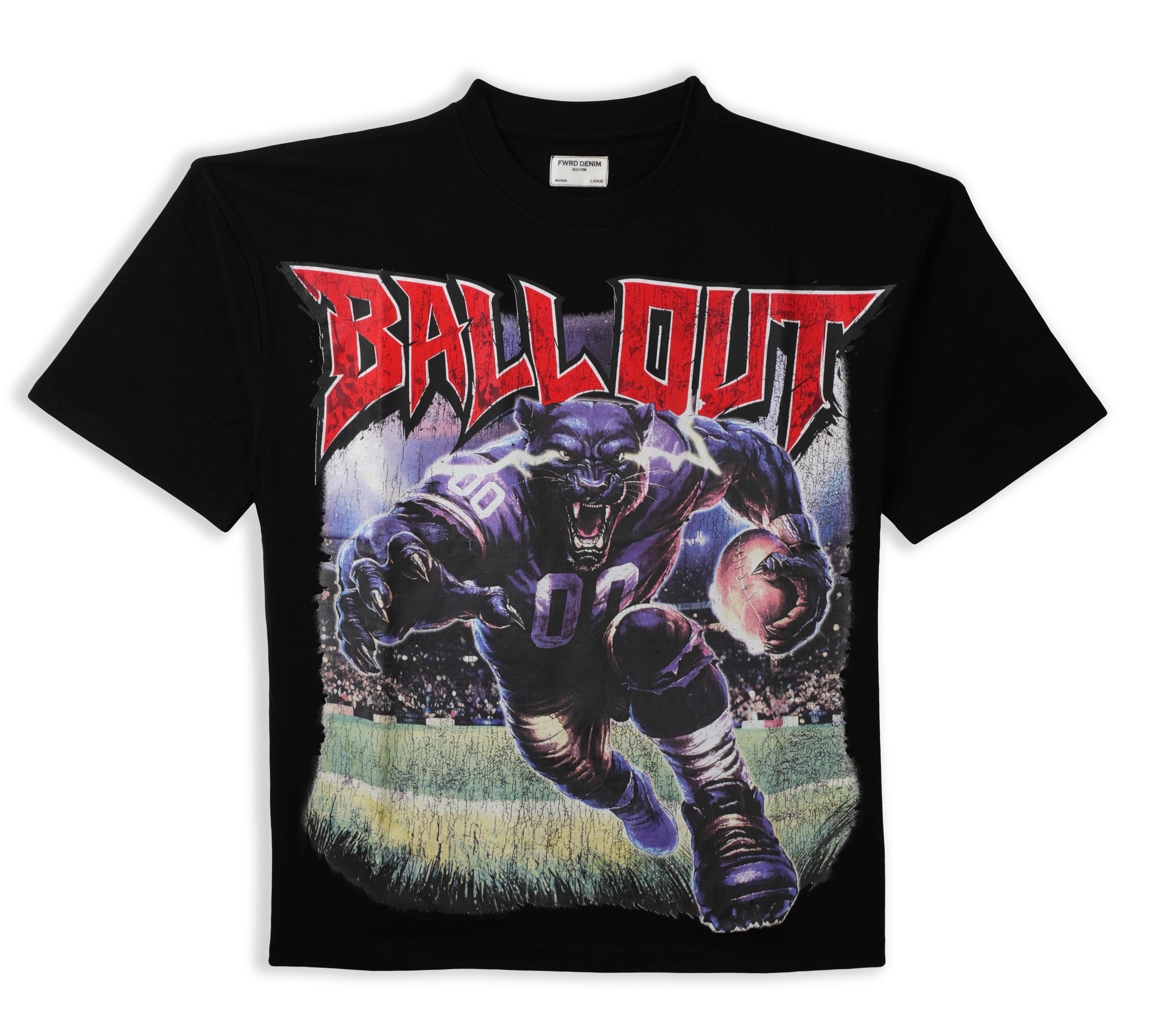 FWRD BALL OUT ALL PRO S/SLV CROP FIT TEE by FWRD
