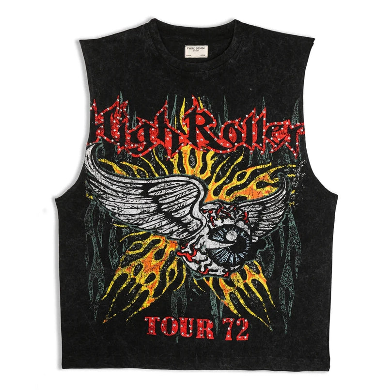 FWRD BIGMEN'S EYE BALL CROP FIT MUSCLE TEE