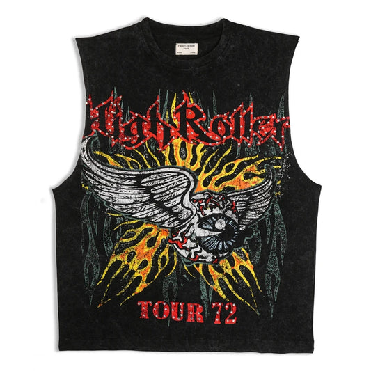 FWRD BIGMEN'S EYE BALL CROP FIT MUSCLE TEE by FWRD