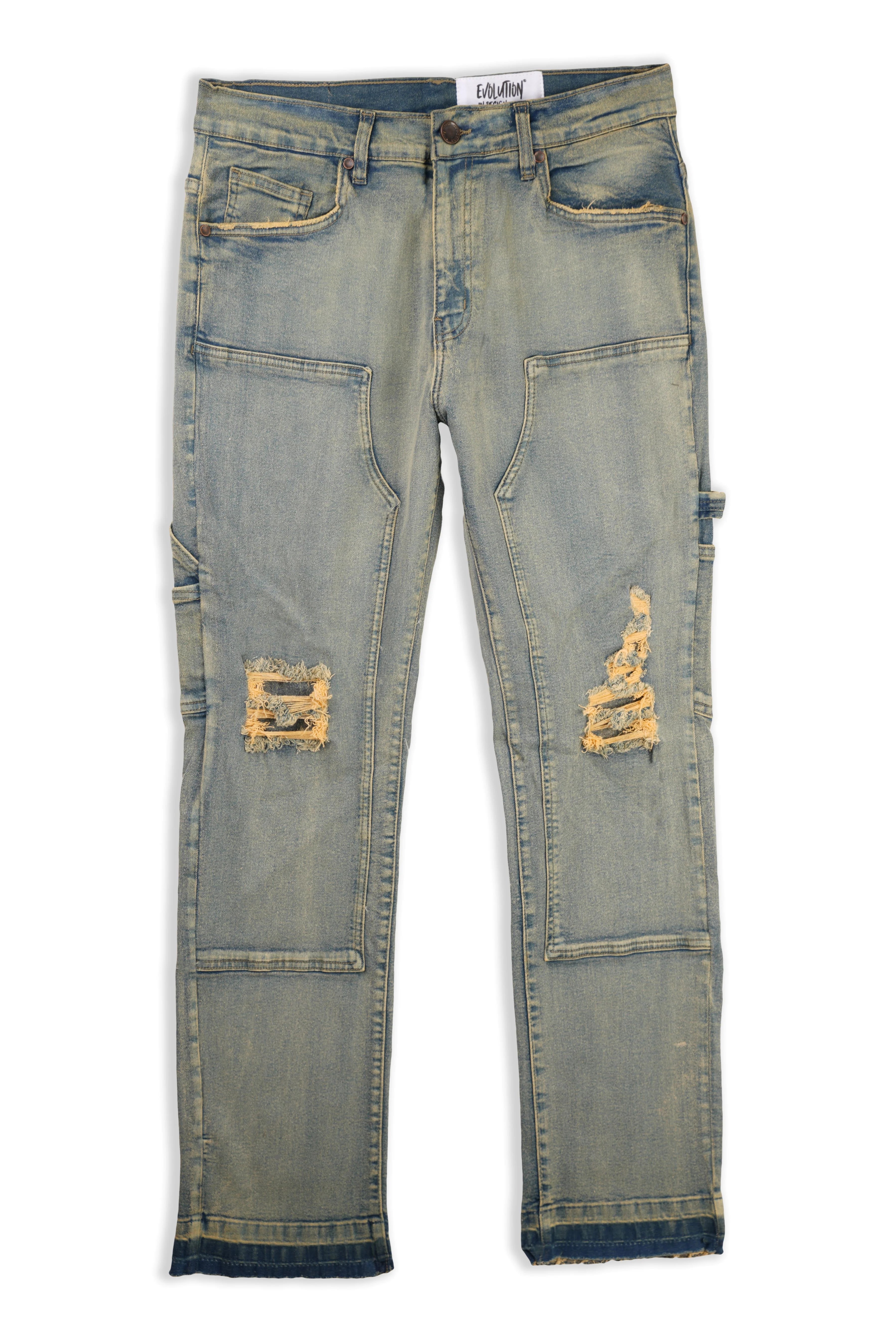 EVOLUTION BIGMENS KARVIN CARPENTER STRAIGHT DENIM JEANS by Evolution