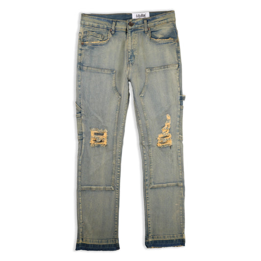 EVOLUTION BIGMENS KARVIN CARPENTER STRAIGHT DENIM JEANS by Evolution