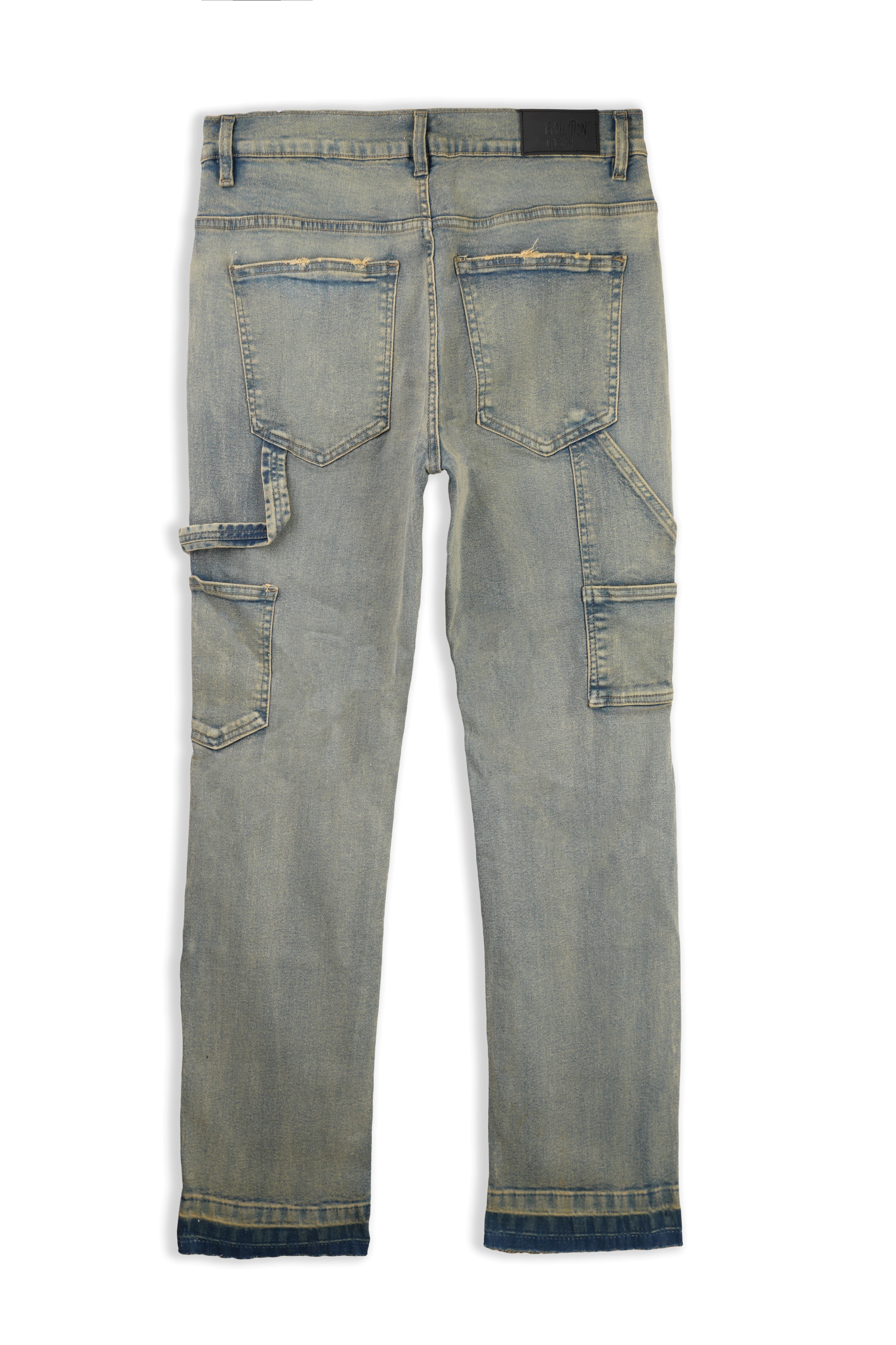 EVOLUTION BIGMENS KARVIN CARPENTER STRAIGHT DENIM JEANS by Evolution