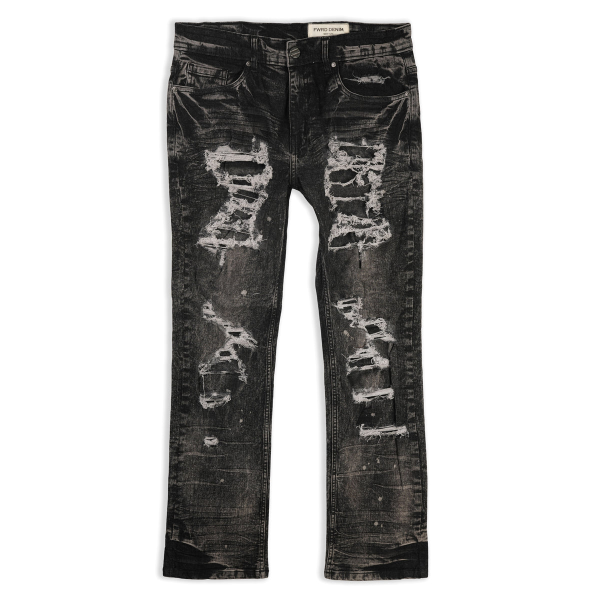 FWRD MENS CHOPPED STRAIGHT DENIM JEANS by FWRD