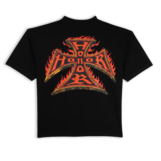 FWRD MEN'S FLAME HONOR S/SLV CROP FIT TEE by FWRD
