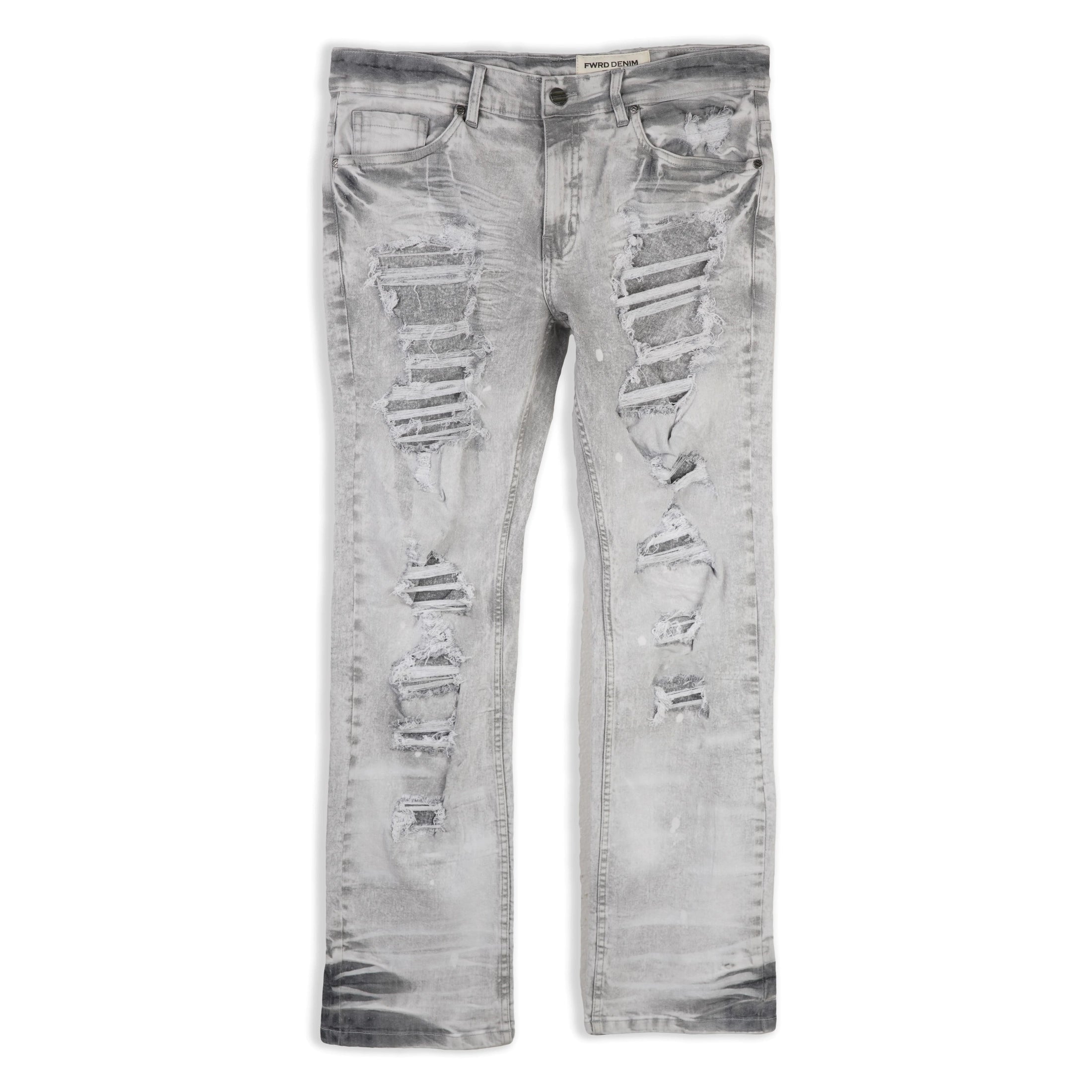 FWRD MENS CHOPPED STRAIGHT DENIM JEANS by FWRD
