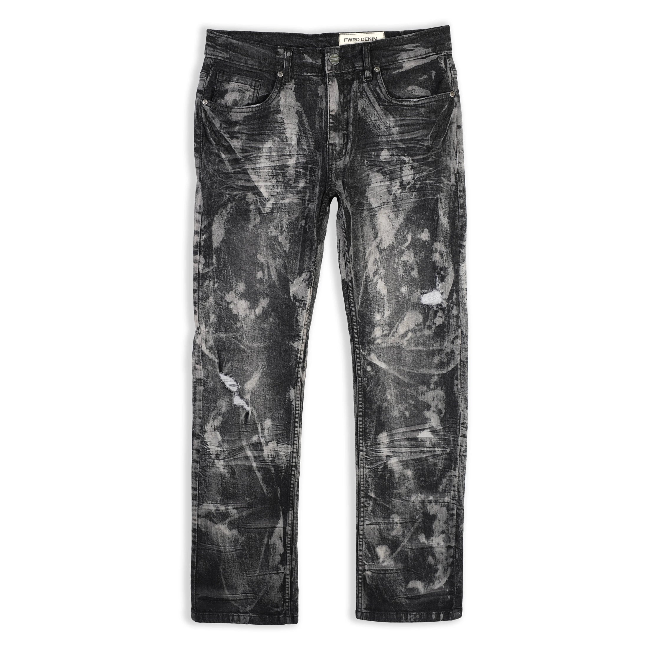 FWRD MENS ERODED STRAIGHT DENIM PANT COLLECTION by FWRD
