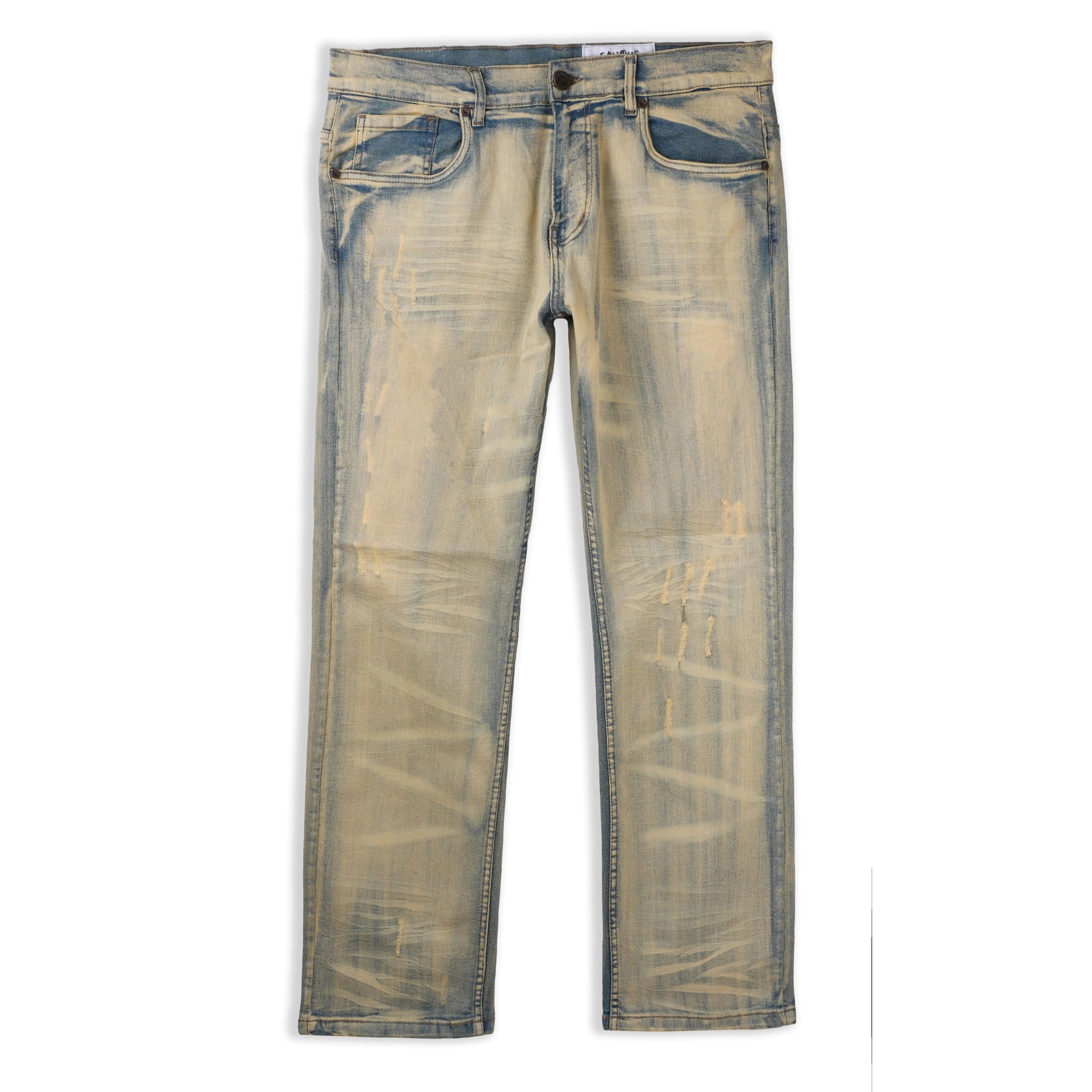 EVOLUTION BIGMENS FADED STRAIGHT DENIM JEANS by Evolution