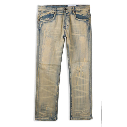 EVOLUTION BIGMENS FADED STRAIGHT DENIM JEANS by Evolution