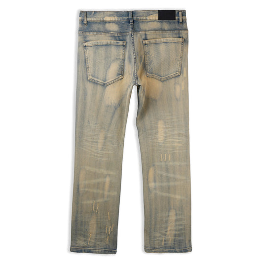 EVOLUTION BIGMENS FADED STRAIGHT DENIM JEANS by Evolution