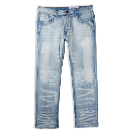 EVOLUTION BIGMENS FADED STRAIGHT DENIM JEANS by Evolution