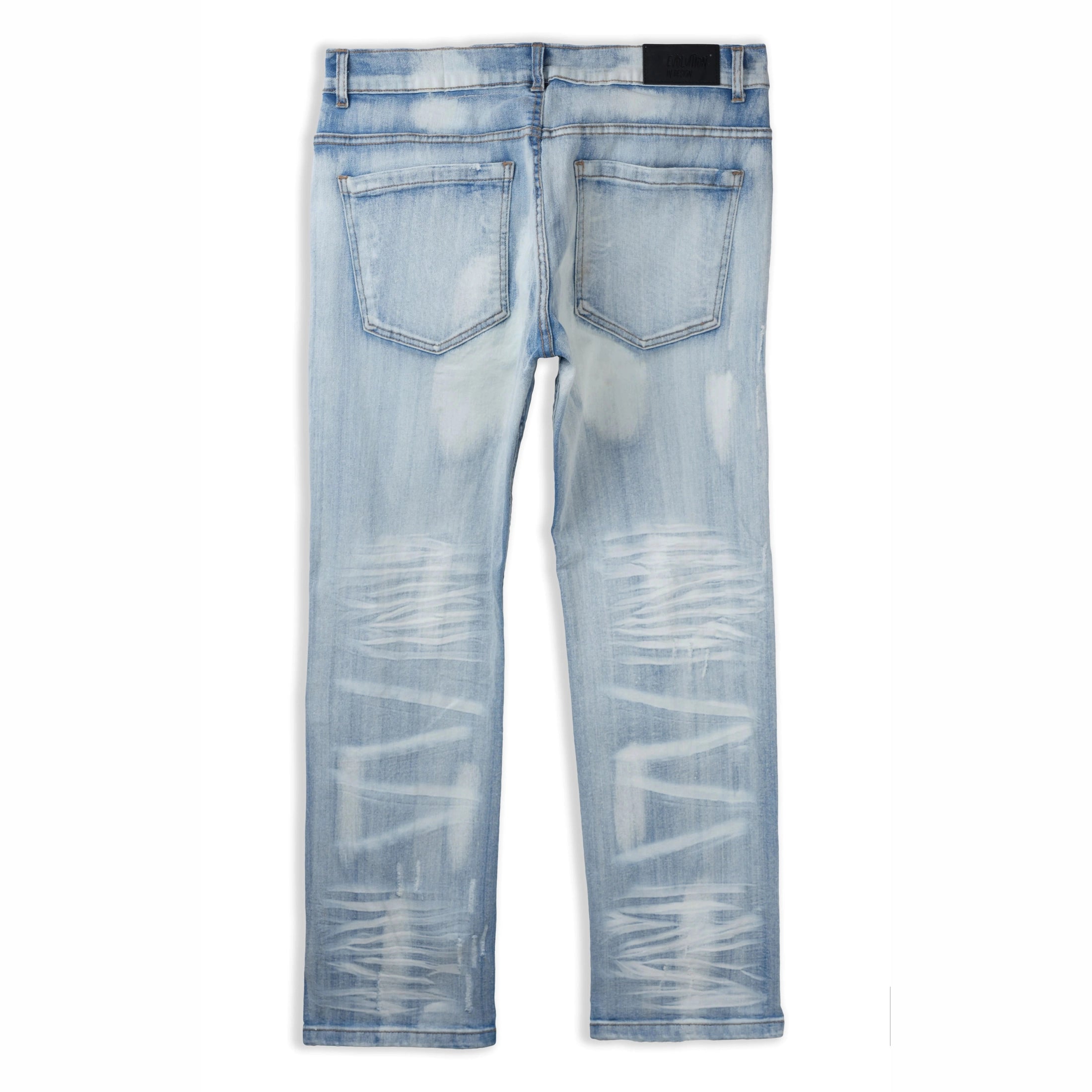 EVOLUTION BIGMENS FADED STRAIGHT DENIM JEANS by Evolution