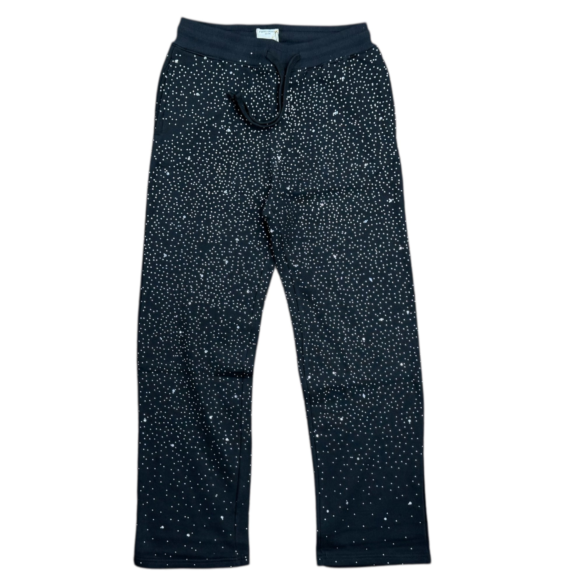 MENS BASIC CROPPED CRYSTAL FLEECE SWEATPANTS