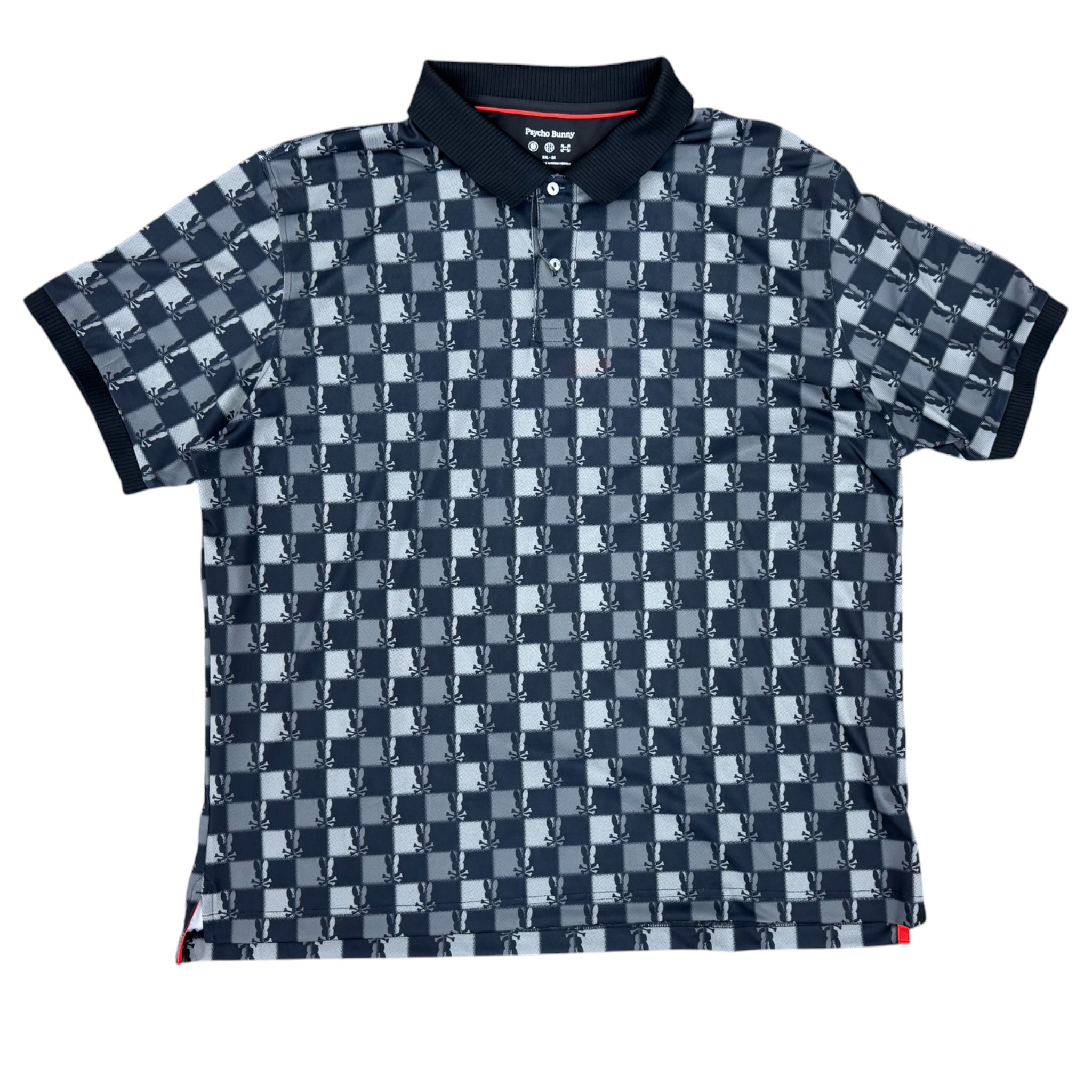 PSYCHO BUNNY KNIGHT CHECKERBOARD SPORT POLO by Psycho Bunny