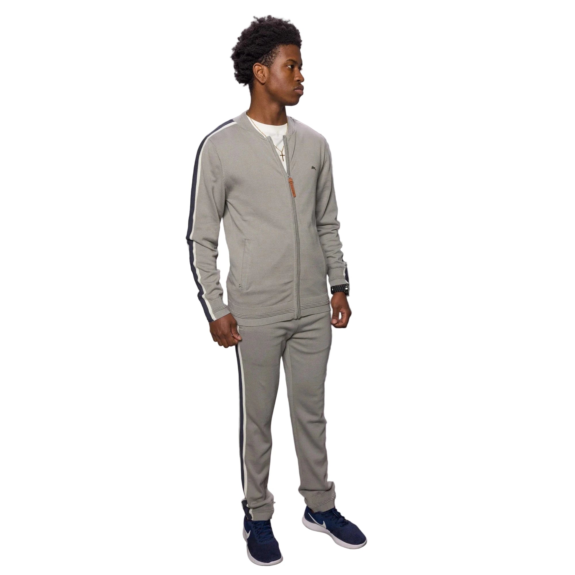 A TIZIANO Benoit Sweater Knit Track Pant