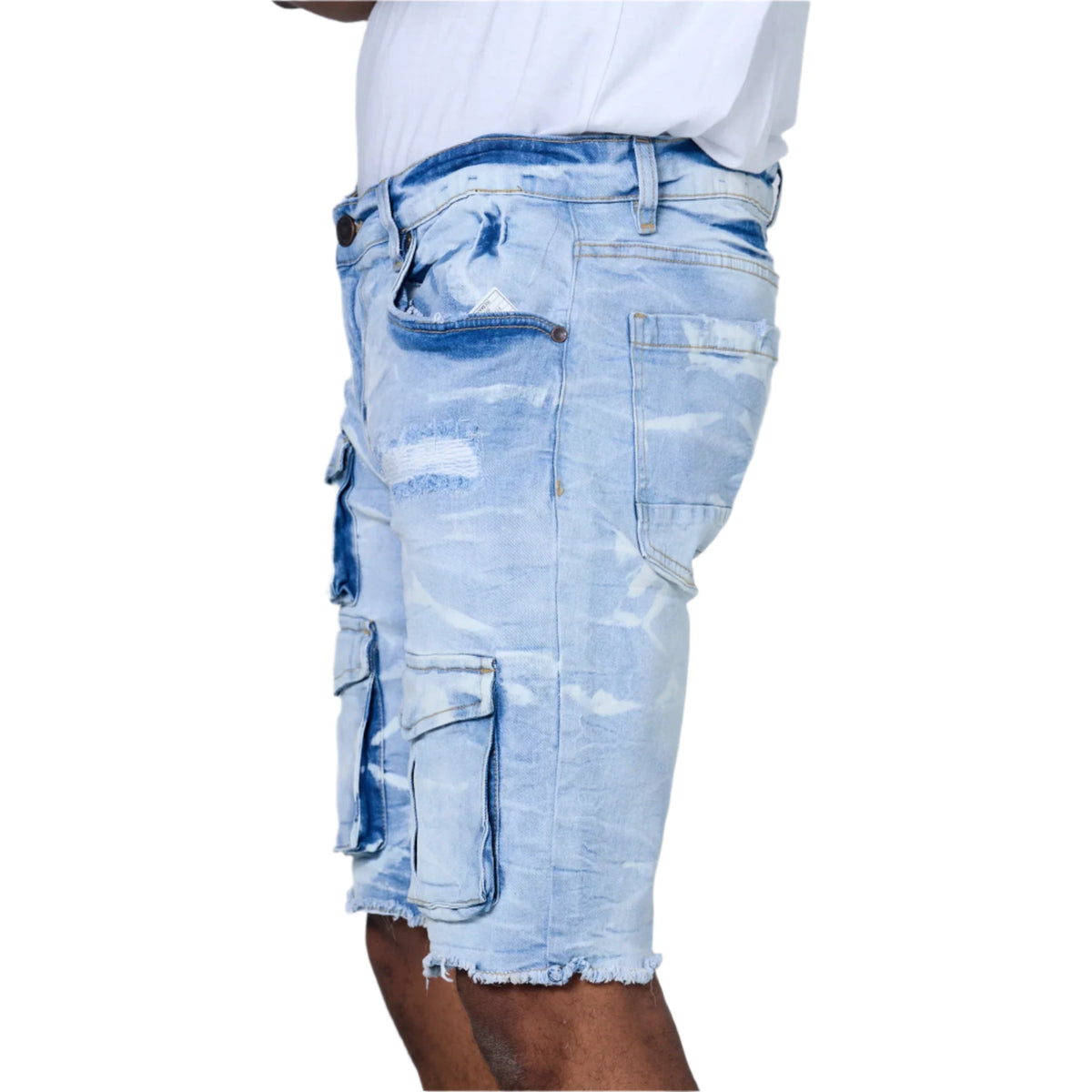 EVOLUTION COMBAT DENIM SHORT-ICE BLUE by EVOLUTION