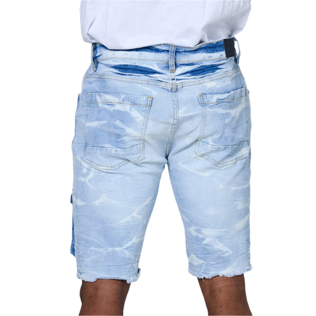 EVO DENIM JORTS ICE BLUE