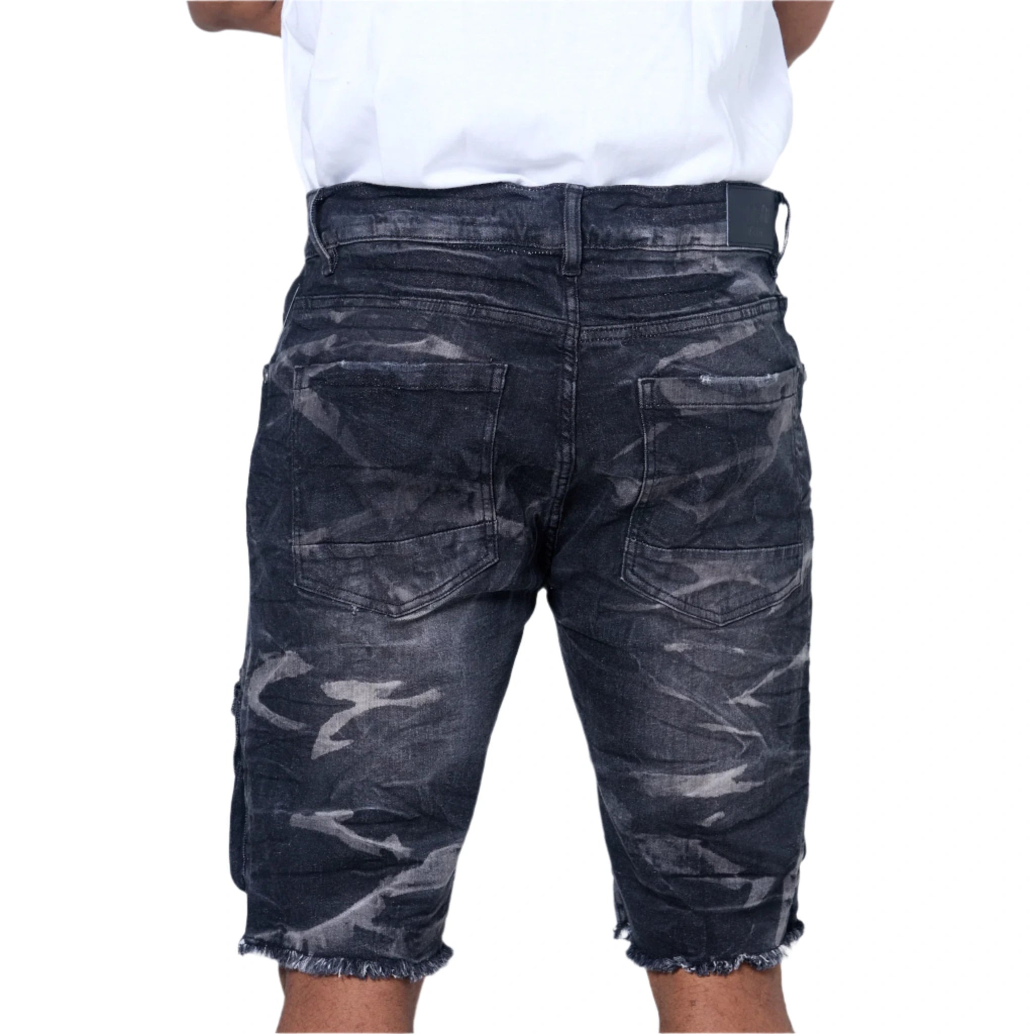 EVOLUTION COMBAT DENIM SHORT-WASHED BLACK