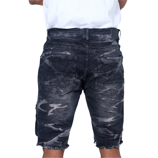 EVOLUTION COMBAT DENIM SHORT-WASHED BLACK by EVOLUTION