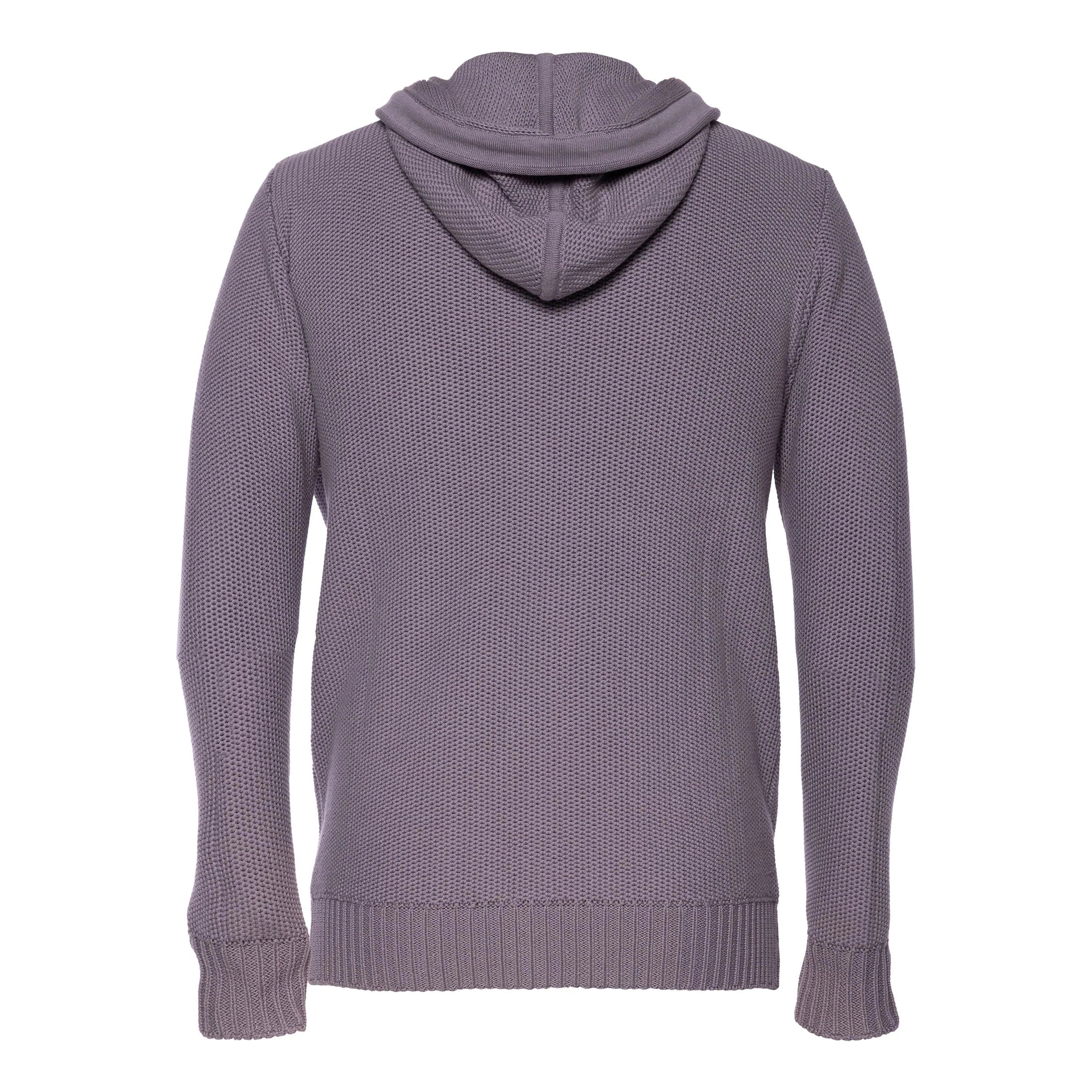 A TIZIANO Elijah Sweater Knit Hoodie-LILAC