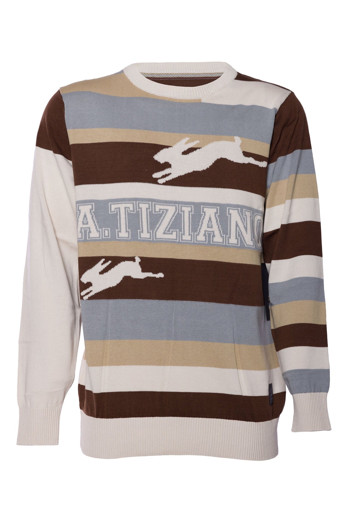 A. TIZIANO ERIC JACQUARD KNIT SWEATER by A TIZIANO