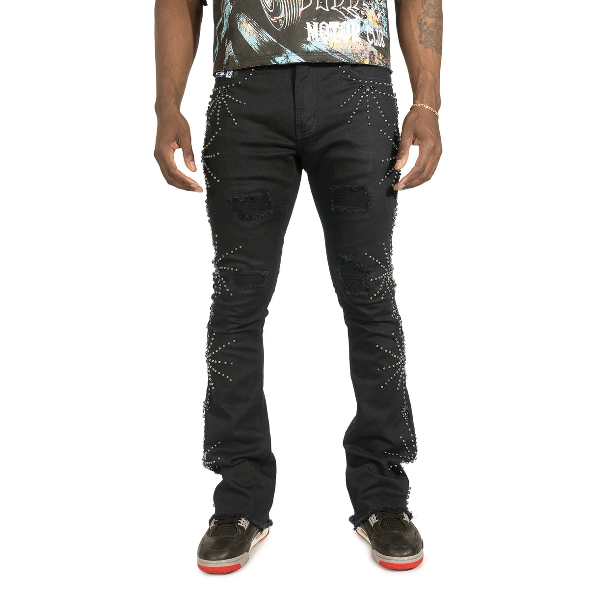 FROST SPIDER STACK JEANS BLACK by Frost Originals