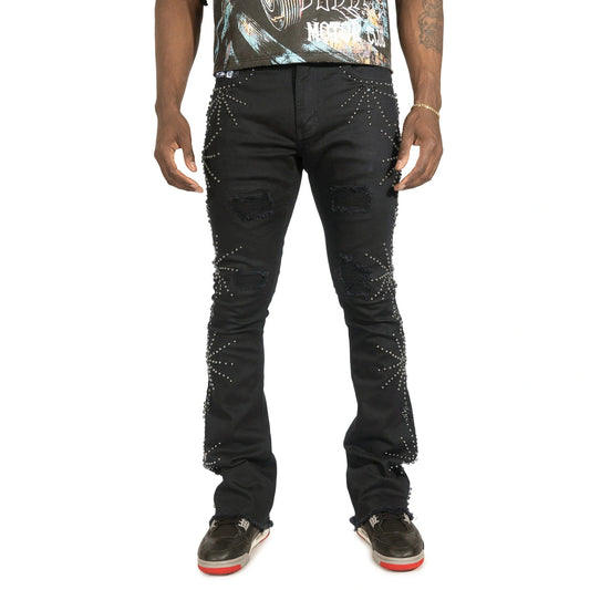 FROST SPIDER STACK JEANS BLACK by Frost Originals