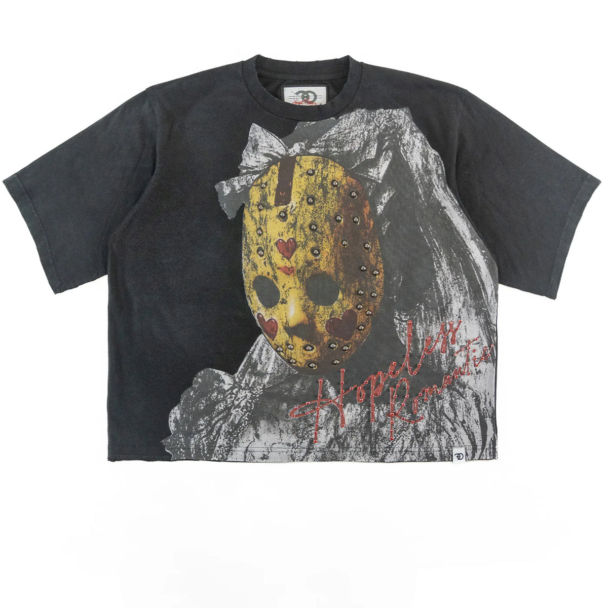 FROST HOPELESS ROMANTIC CROP TEE by Frost Originals