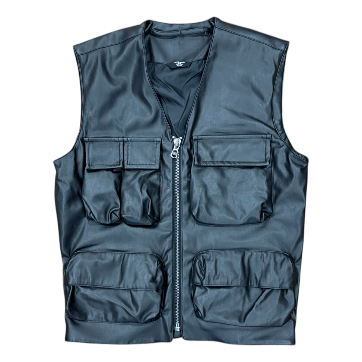 JORDAN CRAIG PU CARGO VEST by Jordan Craig