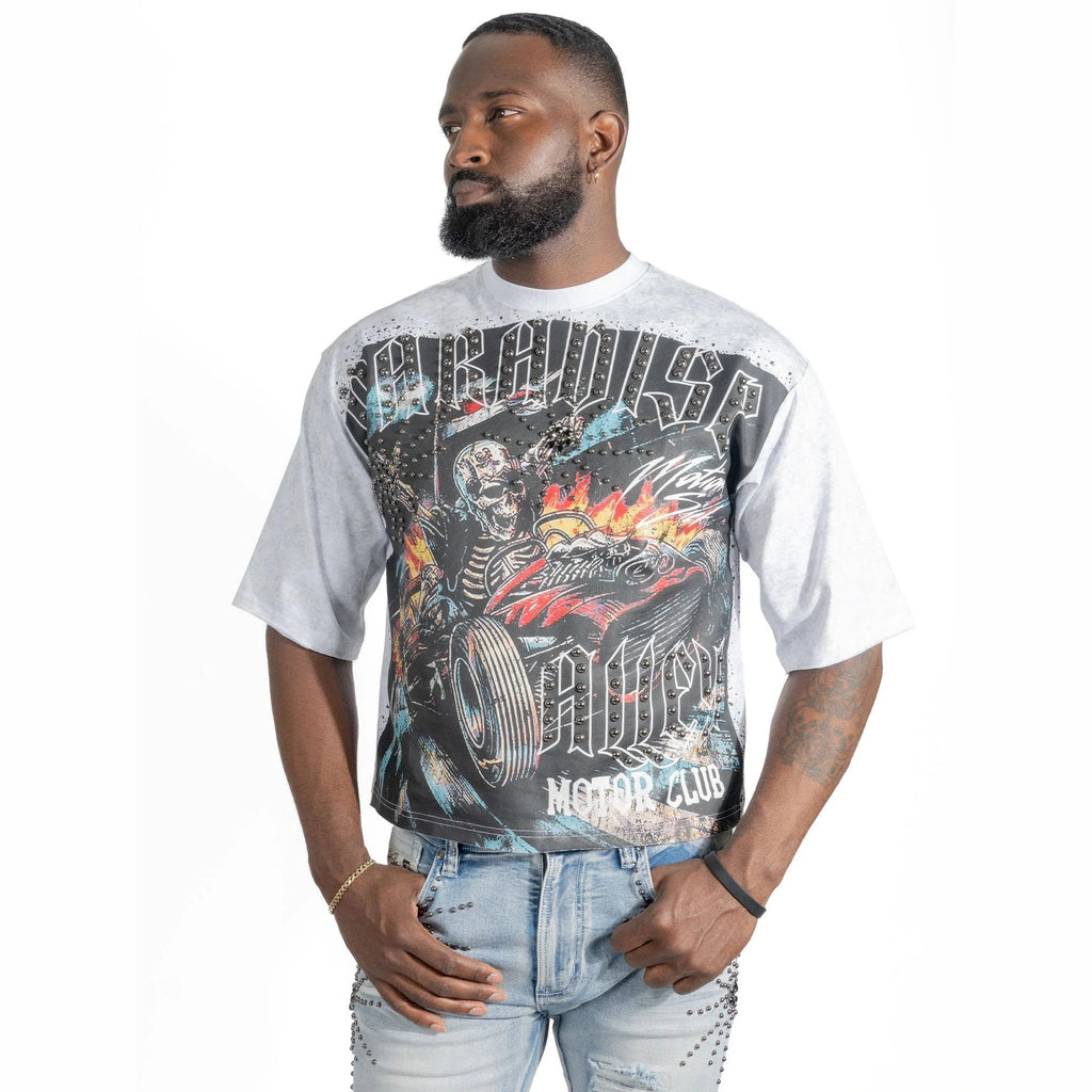 FROST MOTOR CLUB ACID WASH SHIRT
