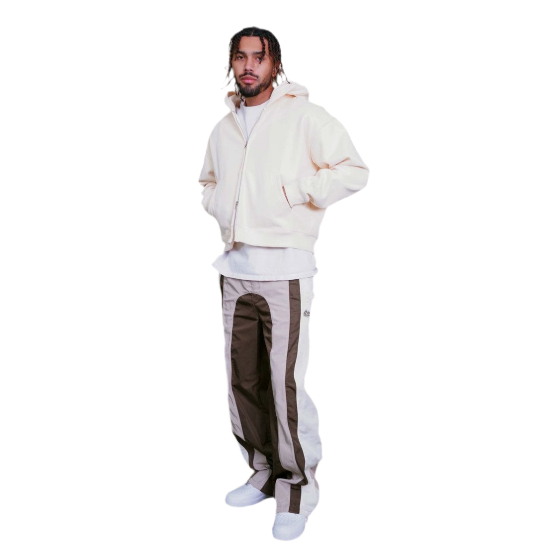 EPTM BLOCKIE TRACK PANTS-BROWN