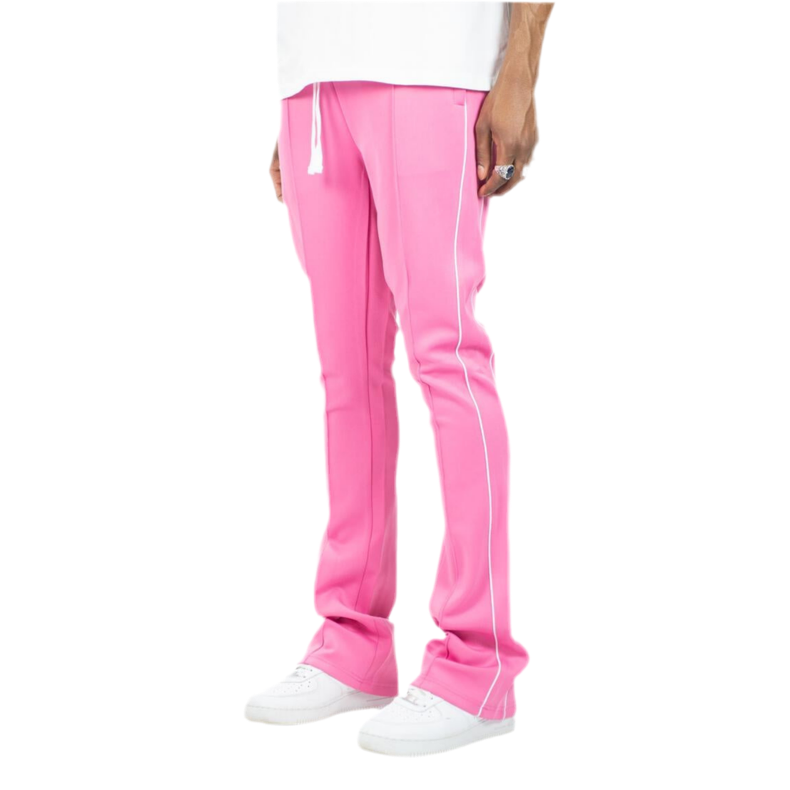 REBEL MINDS STACK TRACKPANTS-PINK