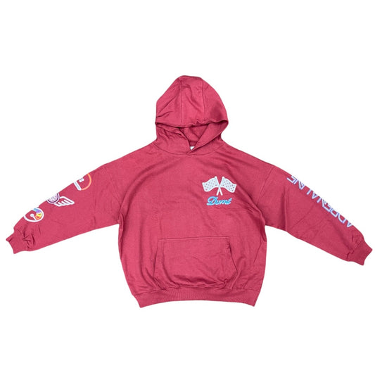 REBEL MINDS RACING HOODIE-MAROON by REBEL DNMT