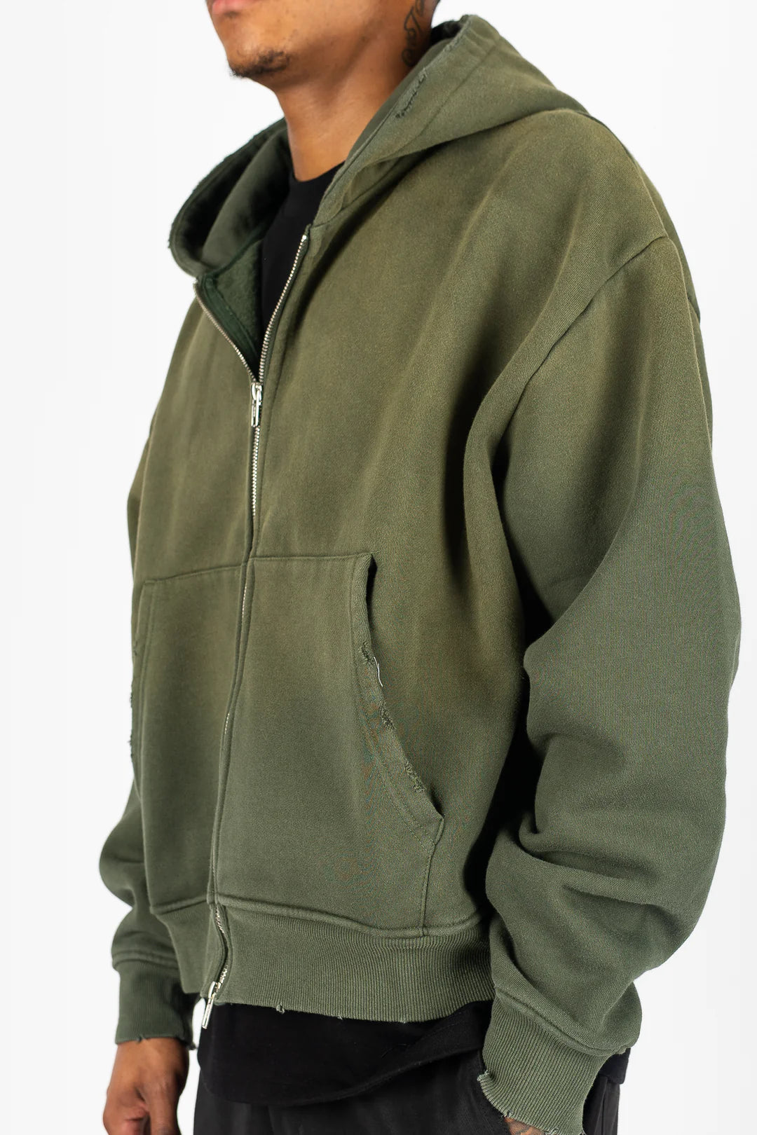 DAY1INE WASHED ZIPUP HOODIE by DAY1NE
