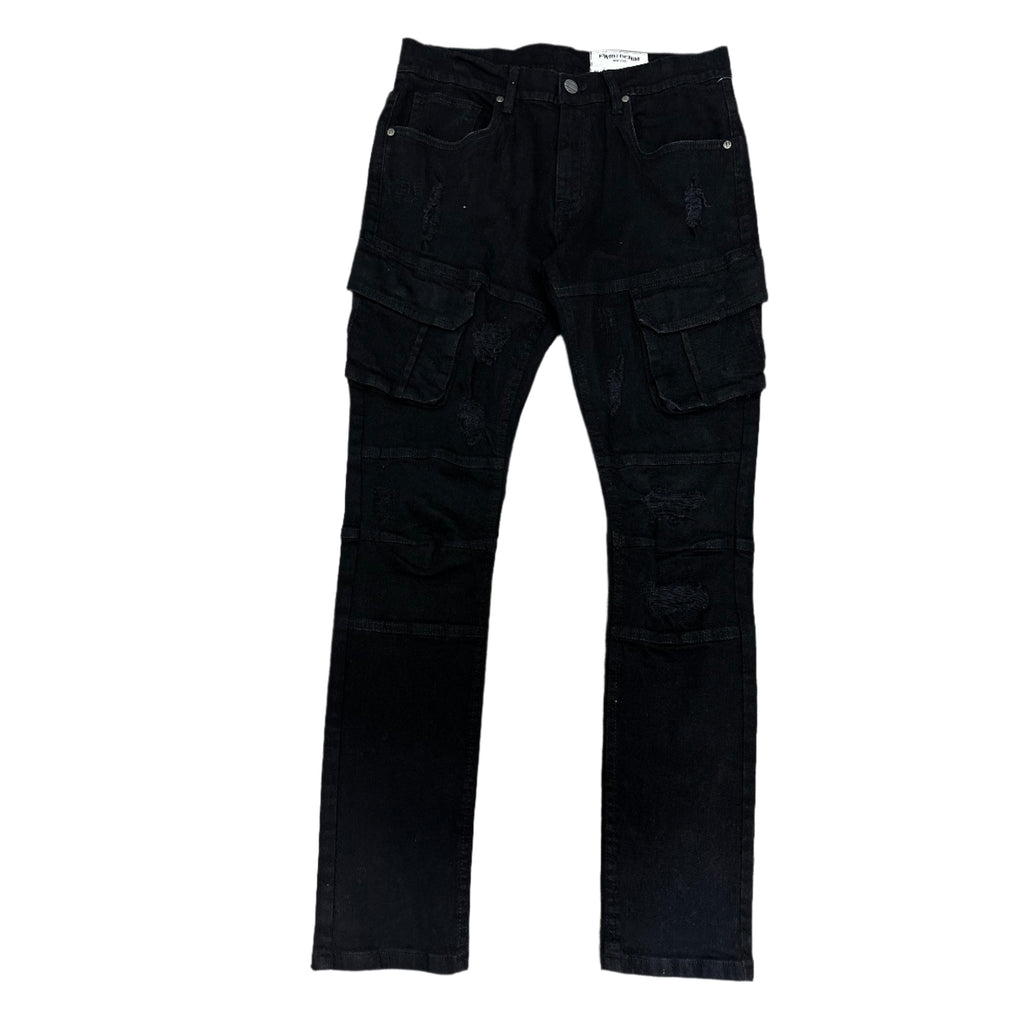 FWRD SLIM CADRE STACKED DENIM-BLACK