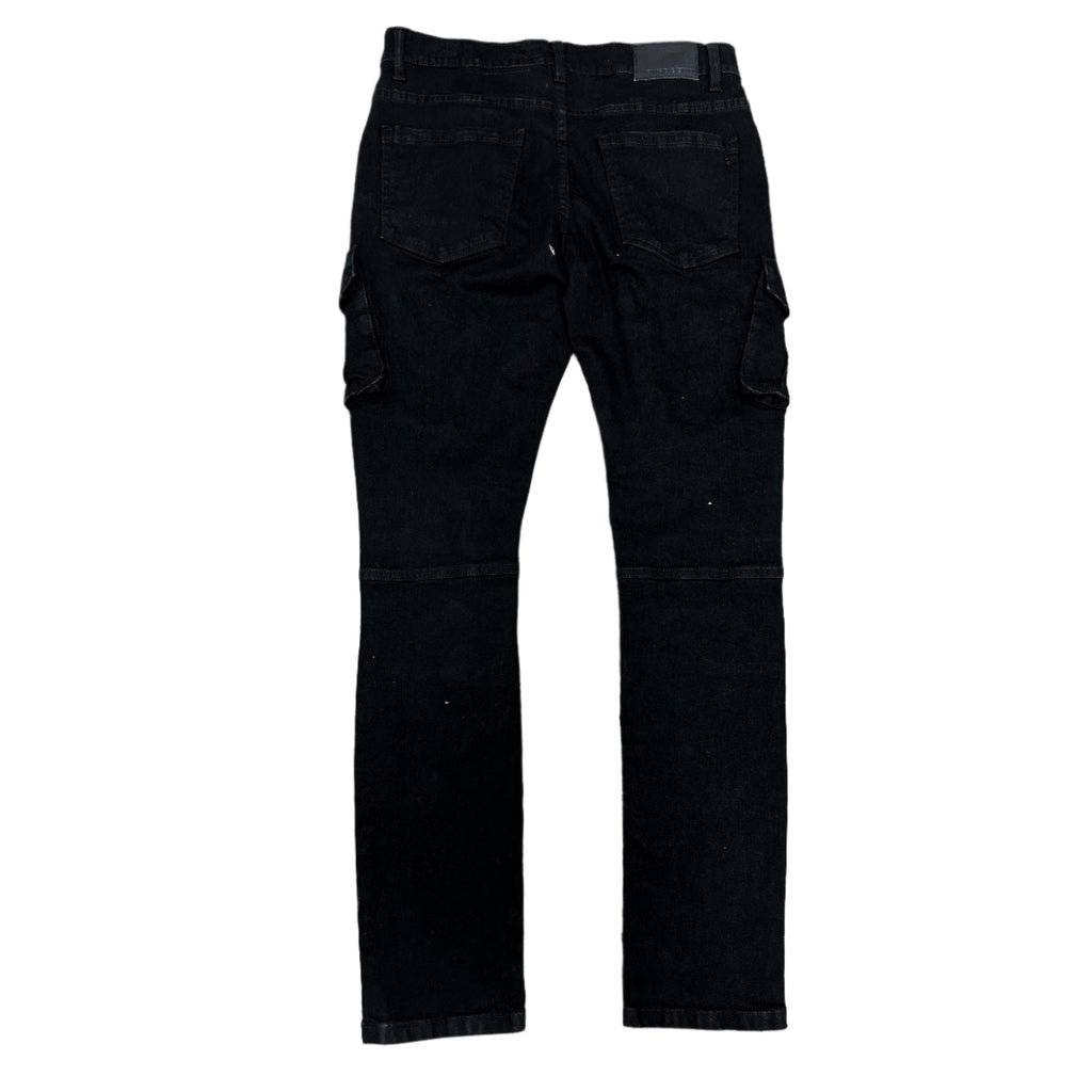 FWRD SLIM CADRE STACKED DENIM-BLACK